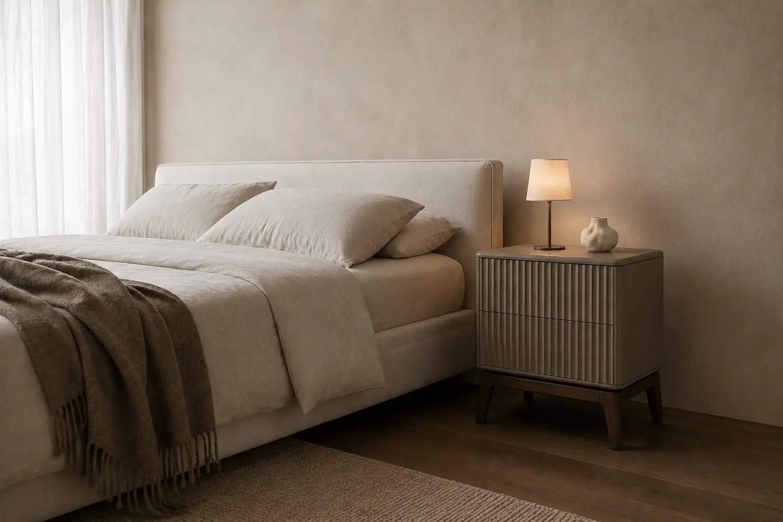 AN-01 RIB in Smoked Taupe, shown in its dedicated interior setting