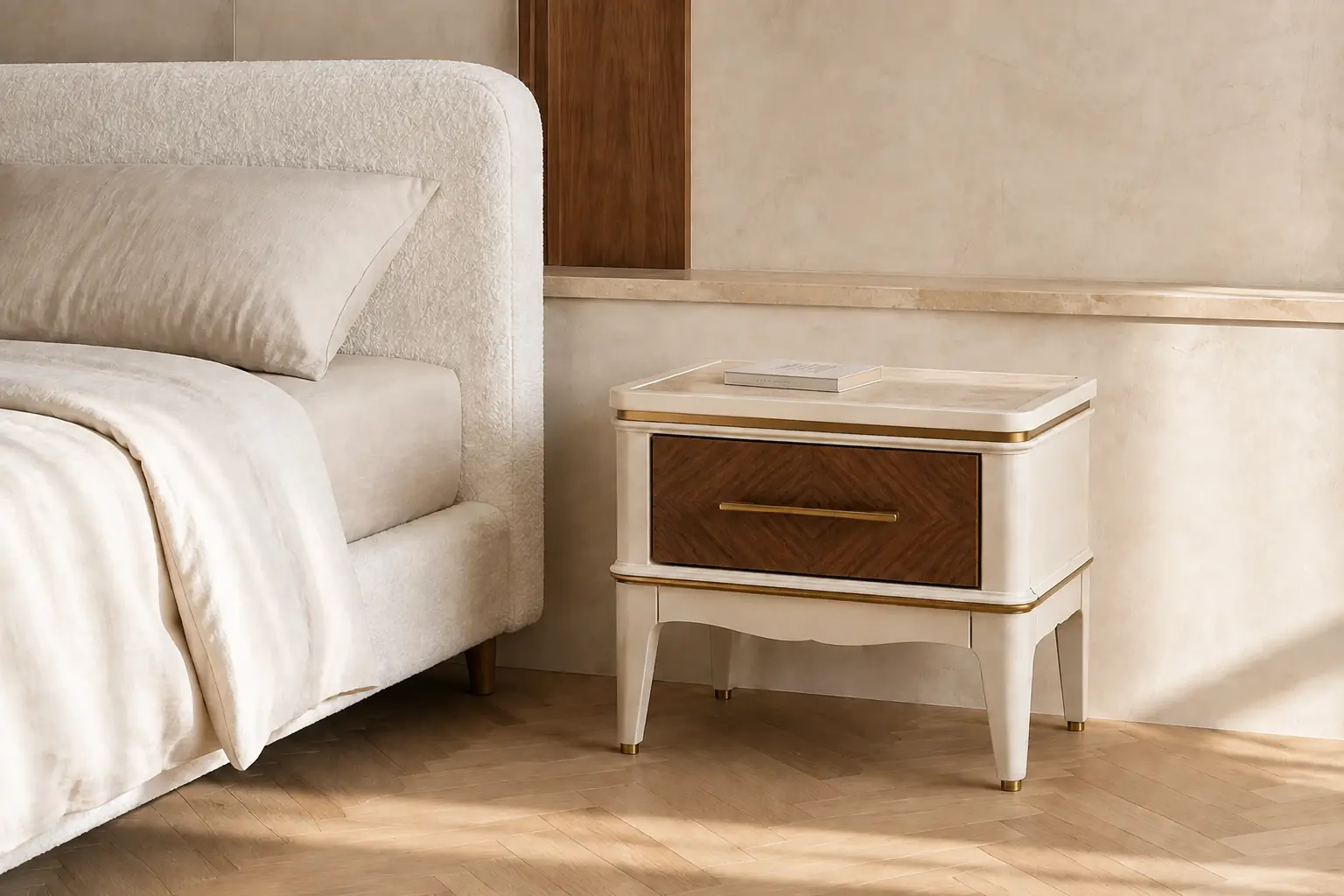 AN-02 VEIN in Ivory Gold, shown in its dedicated interior setting